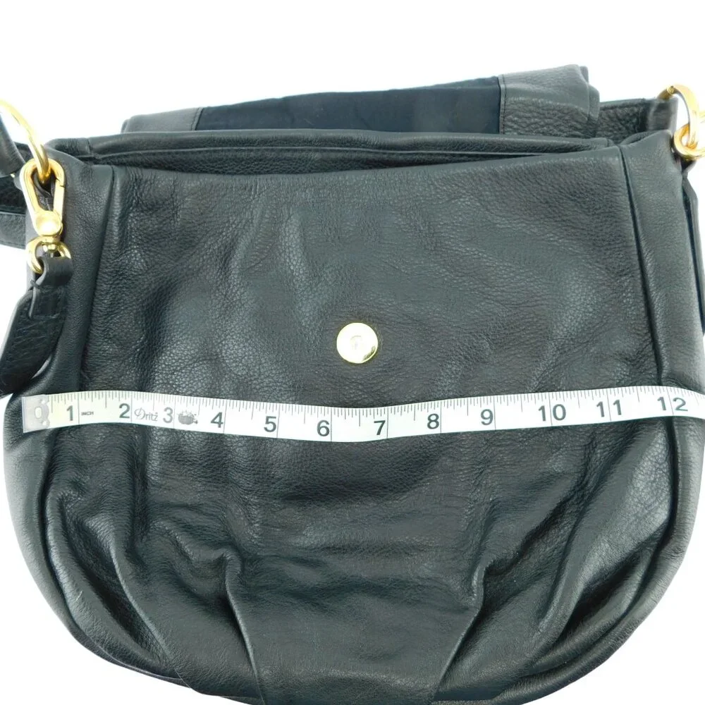 MARC JACOBS Black Leather Cross Body Messenger Bag Shoulder Bag Tote